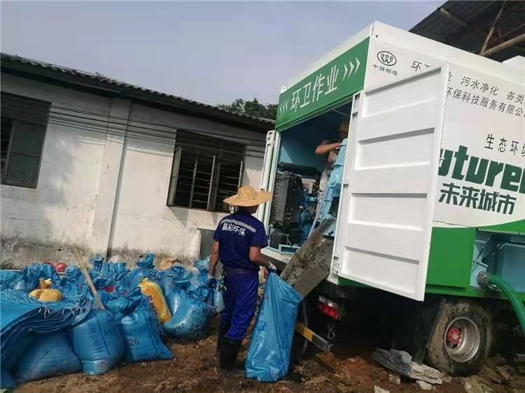 双河工业污泥压干处理